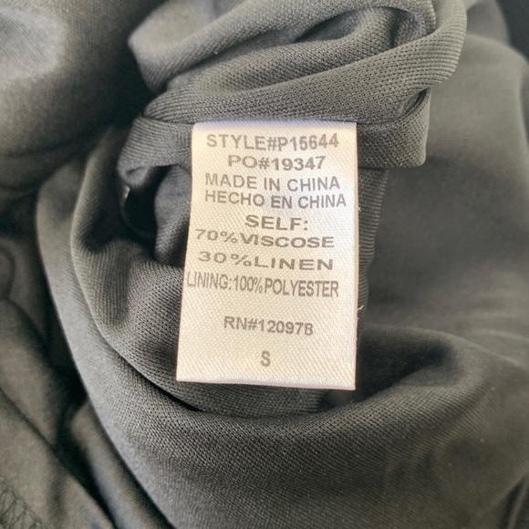 NWT ENTRO Black wrap skort skirt w/ shorts style Sz Small -has pockets!! - Picture 7 of 10